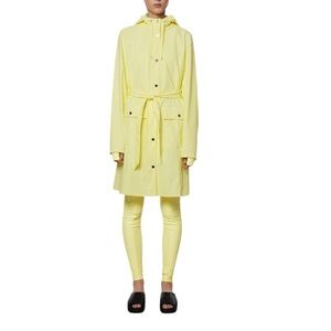 RAINS Curve W Jacket in Straw Size Small NWT